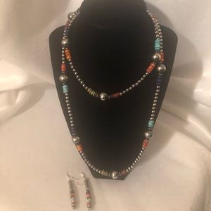 Gorgeous Navajo pearls w turquoise & Spiny oyster